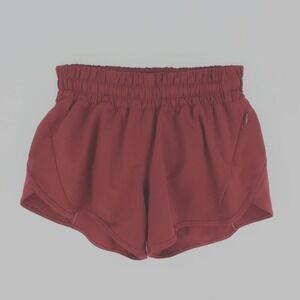 Activewear Running Shorts w/ Liner Womens Size S 4-6 Burgundy‎ Elastic Waist